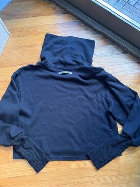 FP Movement Black Cropped Turtleneck Sweater